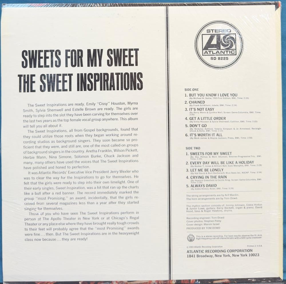 THE SWEET INSPIRATIONS~SWEETS FOR MY SWEET~SEALED ORIG 1969 GOSPEL FUNK LP