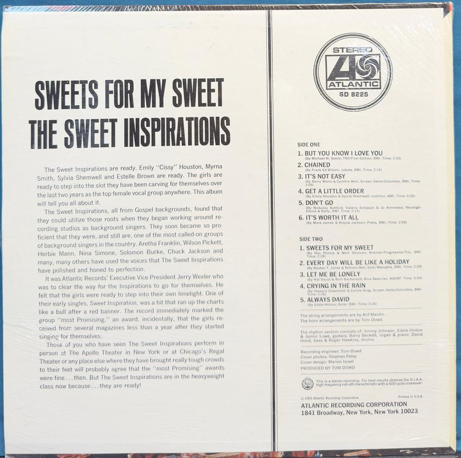 THE SWEET INSPIRATIONS~SWEETS FOR MY SWEET~SEALED ORIG 1969 GOSPEL FUNK LP
