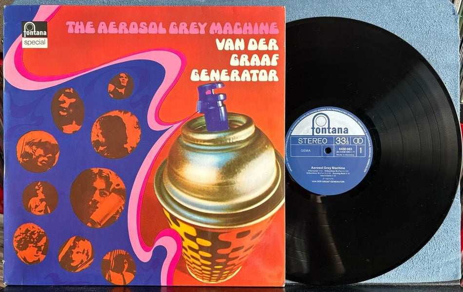 VAN DER GRAAF GENERATOR AEROSOL GREY MACHINE~VG++ 1974 FONTANA GERMAN RE LP~PROG