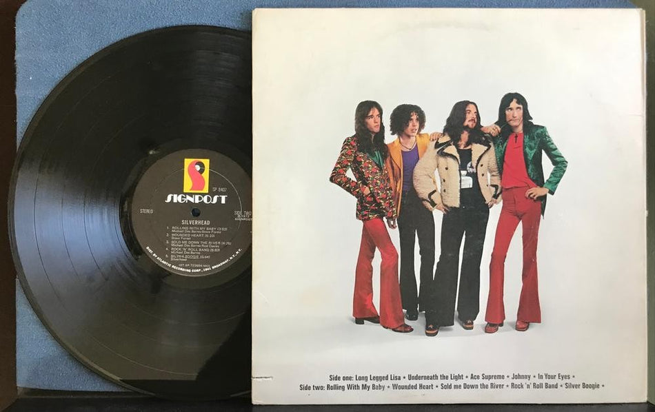 SILVERHEAD 1972 SELF-TITLED LP~SIGNPOST MONARCH 1st PRESS~UNIPAK~GLAM~HARD ROCK