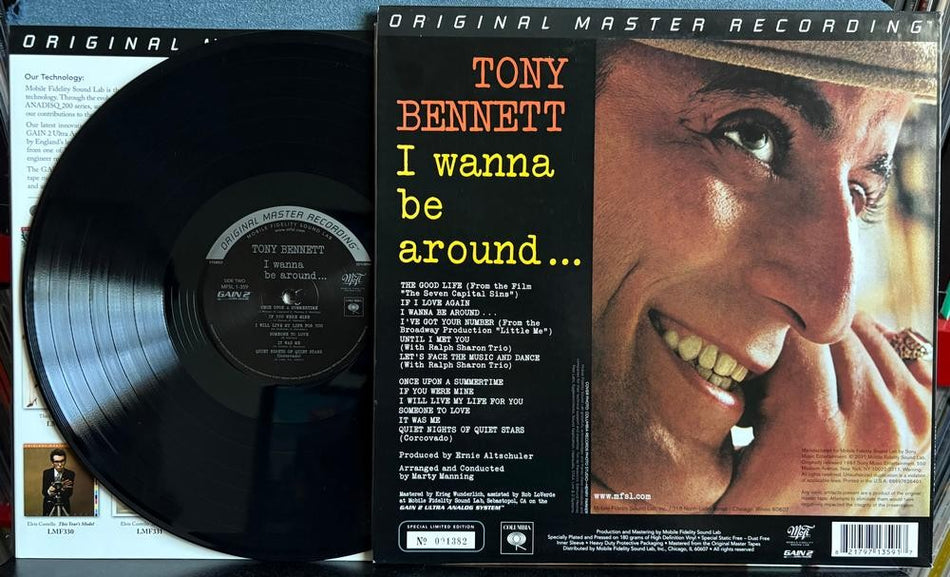 TONY BENNETT I WANNA BE AROUND~VG++ LIMITED '11 MFSL 180g AUDIOPHILE NUMBERED LP