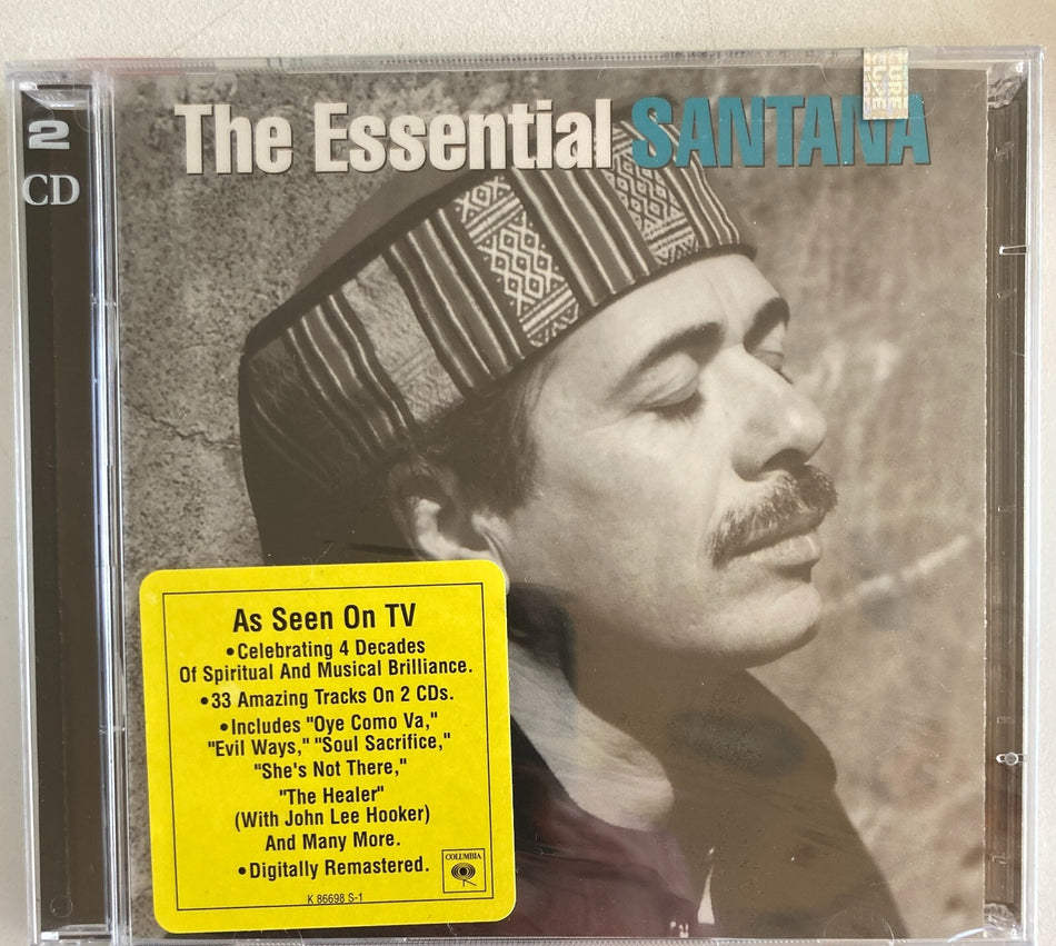 STILL SEALED! ESSENTIAL SANTANA GREATEST HITS 2-CD~HYPE STICKER~EVIL WAYS~33 TRX