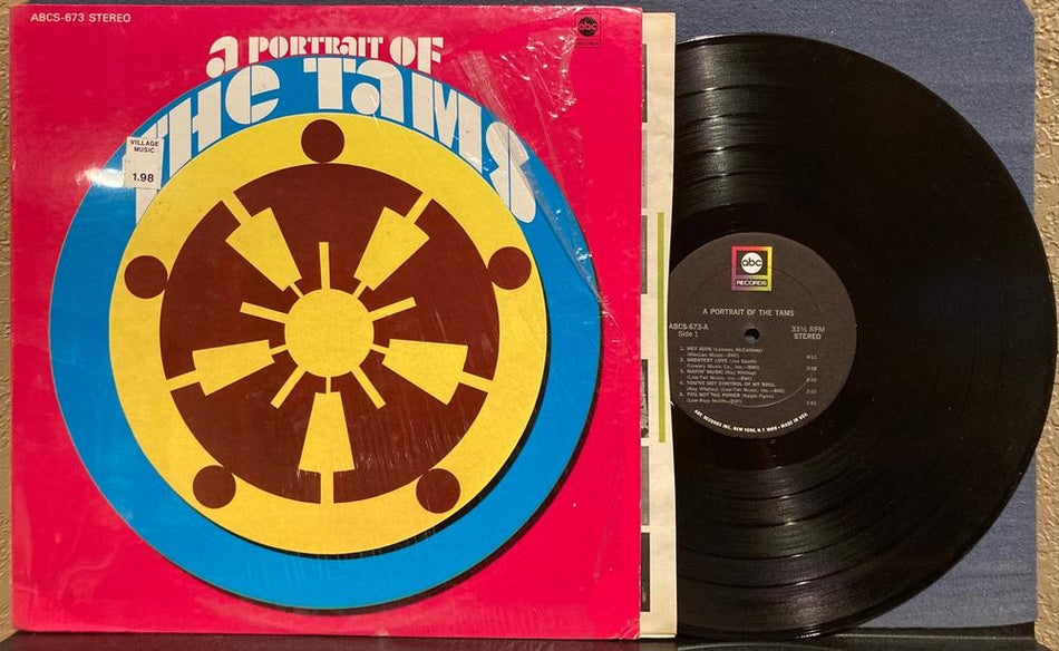 A PORTRAIT OF THE TAMS~NM- ORIG 1969 ABC RECORDS LP w/SHRINK~BELL SOUND~SOUL