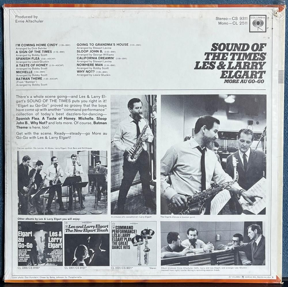 LES AND LARRY ELGART SOUND OF THE TIMES~SEALED 1966 COLUMBIA 360 SOUND STEREO LP