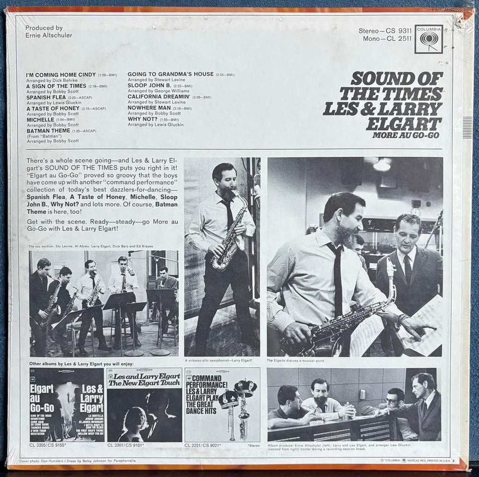 LES AND LARRY ELGART SOUND OF THE TIMES~SEALED 1966 COLUMBIA 360 SOUND STEREO LP