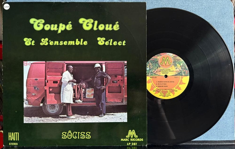 COUPÉ CLOUÉ ET L'ENSEMBLE SÉLECT SÔCISS~ORIG 1981 MARC RECORDS LP~COMPAS~HAITIAN