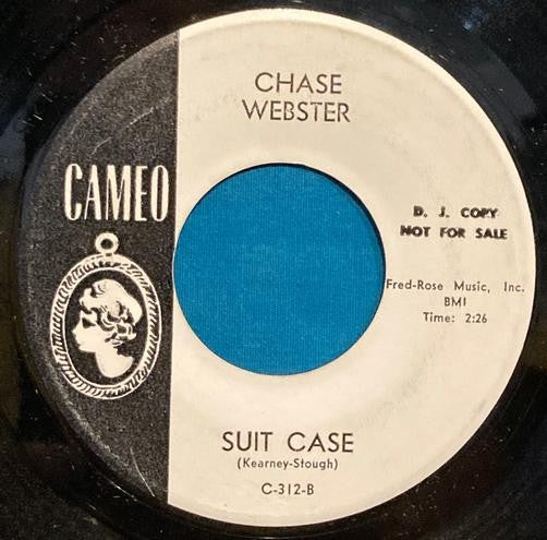 CHASE WEBSTER CRY CRY DARLING/ SUIT CASE 1964 CAMEO PROMO 45~VG++~TEEN TWANG CTY