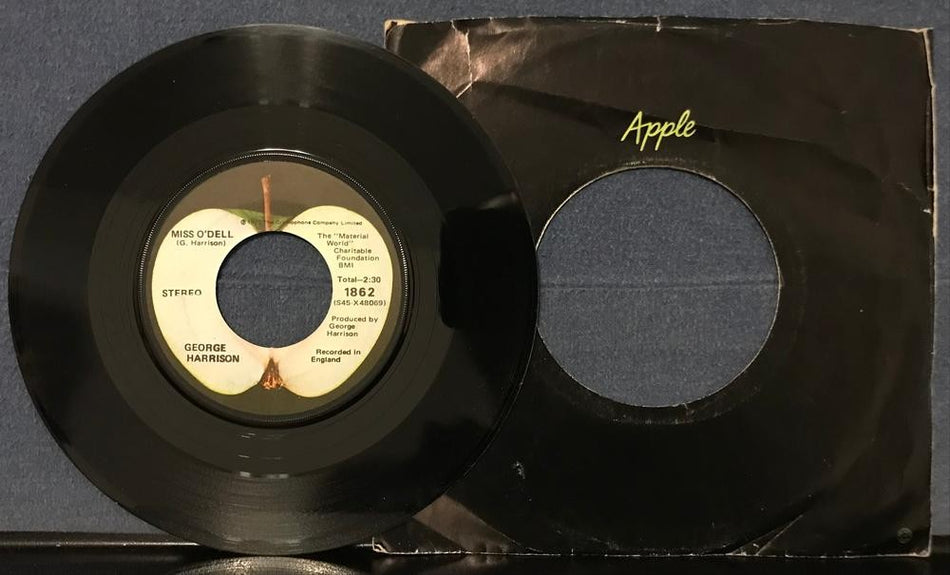 GEORGE HARRISON~GIVE ME LOVE / MISS O'DELL~NM ORG 1973 7-INCH SINGLE w/APPLE SLV