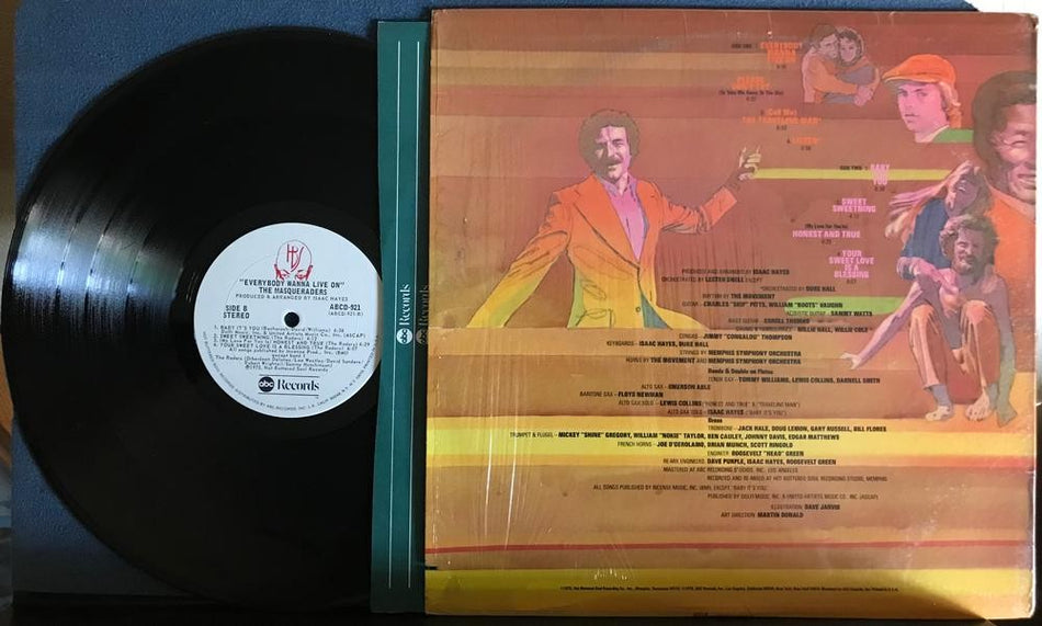 THE MASQUERADERS EVERYBODY WANNA LIVE ON~VG++ 1975 ABC HBS 1st PRESS LP w/SHRINK