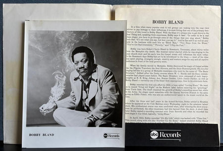 GET ON DOWN WITH BOBBY BLAND~SEALED ORIG 1975 ABC LP + PRESS KIT w/PHOTO~SOUL
