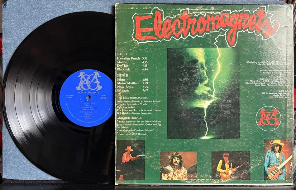 ELECTROMAGNETS 1975 SELF-TITLED DEBUT LP~EGM RECORDS 1st PRESS~JAZZ-ROCK FUSION