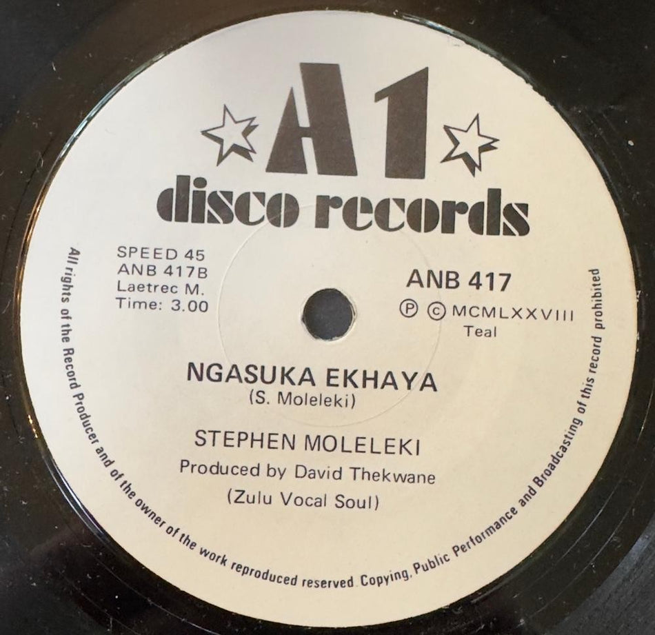 SO. AFRICA 45~STEPHEN MOLELEKI~EMIFULENI YASEBABILONI/ NGASUKA EKHAYA~1978~HEAR!