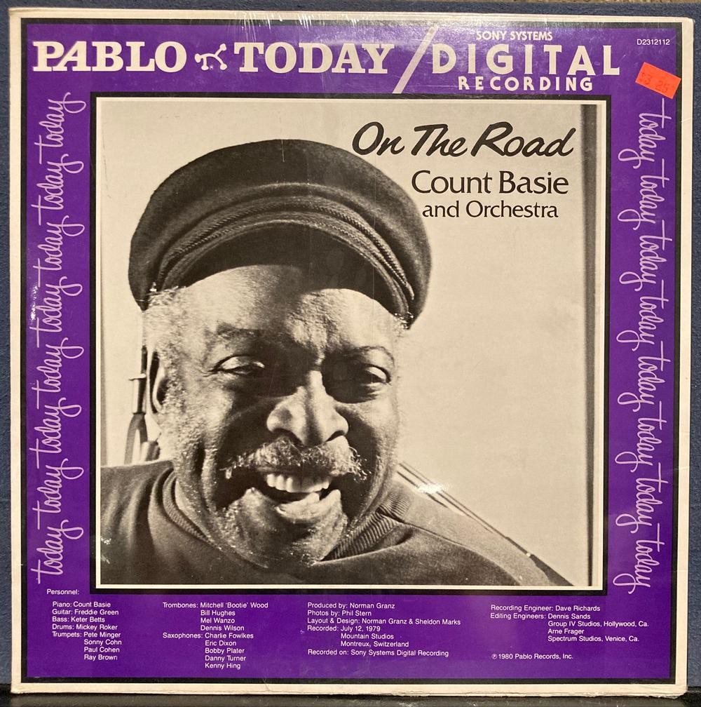 COUNT BASIE & ORCHESTRA ON THE ROAD~SEALED 1980 PABLO RECORDS LP~PINK/RED VINYL?