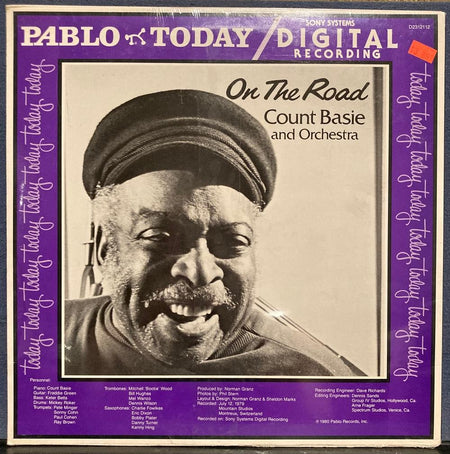 COUNT BASIE & ORCHESTRA ON THE ROAD~SEALED 1980 PABLO RECORDS LP~PINK/RED VINYL?