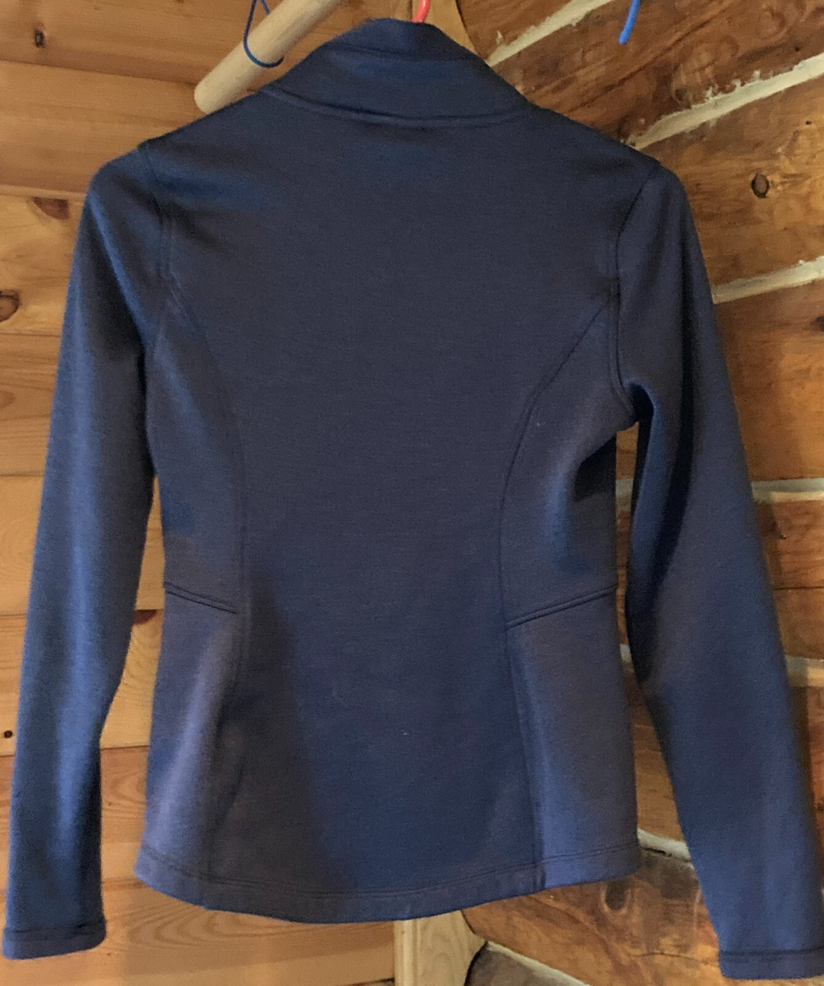 The North Face Women's XS Agave Softshell Full Zip Fleece Jacket Dark Blue C656