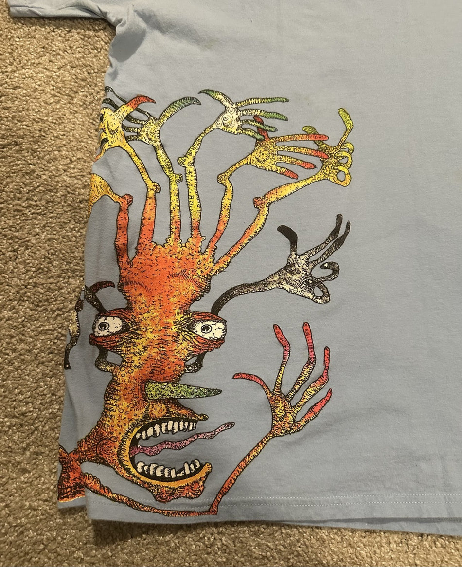 MEAT PUPPETS CONCERT T-SHIRT~HAND HEAD~LIGHT BLUE~XL~HANES~EXC COND~VTG