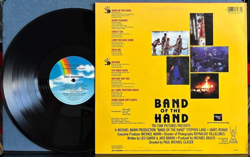 BAND OF THE HAND OST SOUNDTRACK~NM- 1986 MCA LP~BOB DYLAN~THE REDS~ANDY SUMMERS