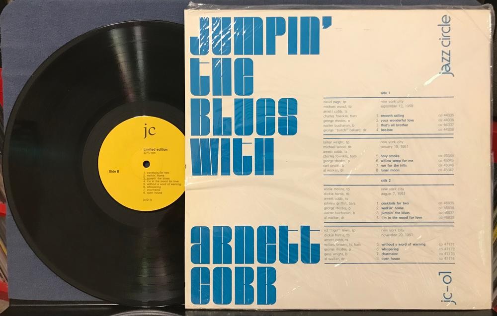 ARNETT COBB JUMPIN' THE BLUES~NM LIMITED JAZZ CIRCLE BASEL SWITZERLAND MONO LP