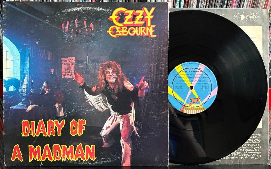 OZZY OSBOURNE DIARY OF A MADMAN-SVG+ ORIG 1981 JET LP w/INNER SLV-SABBATH-METAL