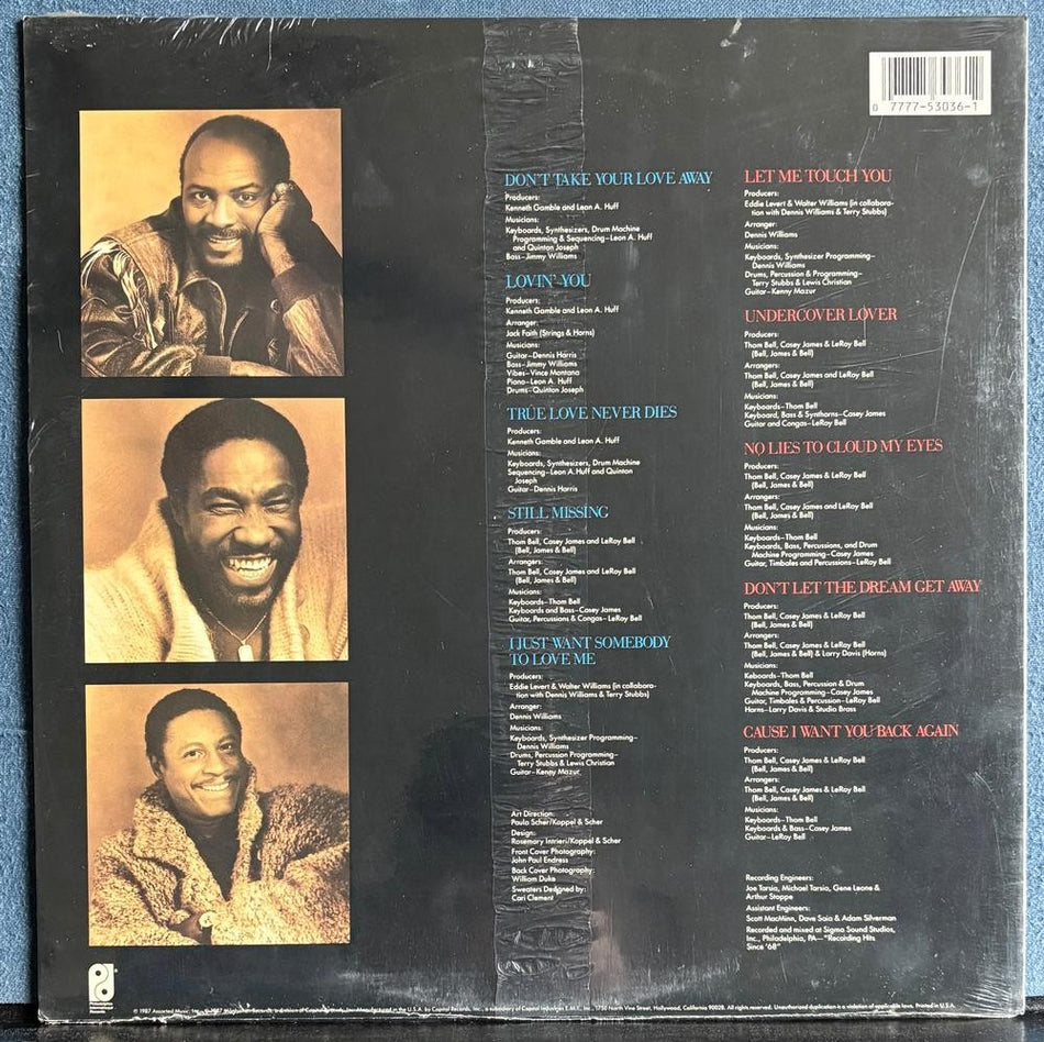 THE O'JAYS LET ME TOUCH YOU~SEALED ORIG 1987 PHILLY INT. LP~HYPE STCKR~FUNK~SOUL