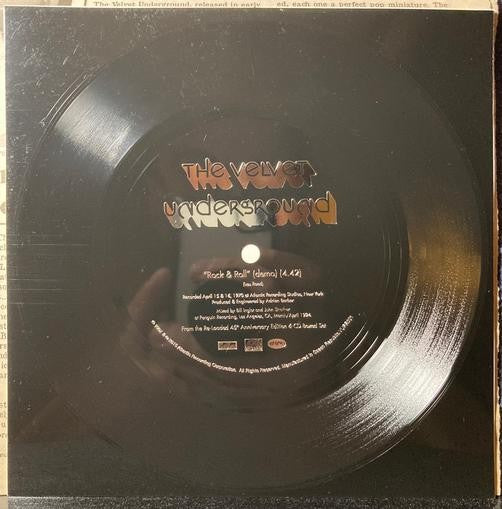 VELVET UNDERGROUND ROCK AND ROLL (DEMO)~NM- 2015 7" PROMO FLEXI-DISC +NEWSPAPER