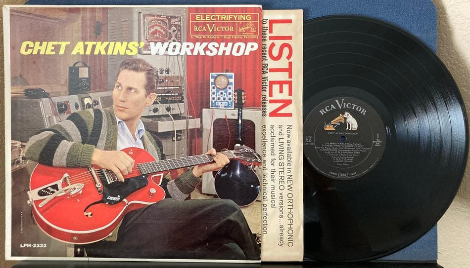 CHET ATKINS' WORKSHOP~VG+ ORIG 1961 MONO DEEP GROOVE RCA LP~ROCKAWAY PRESS~5S/2S