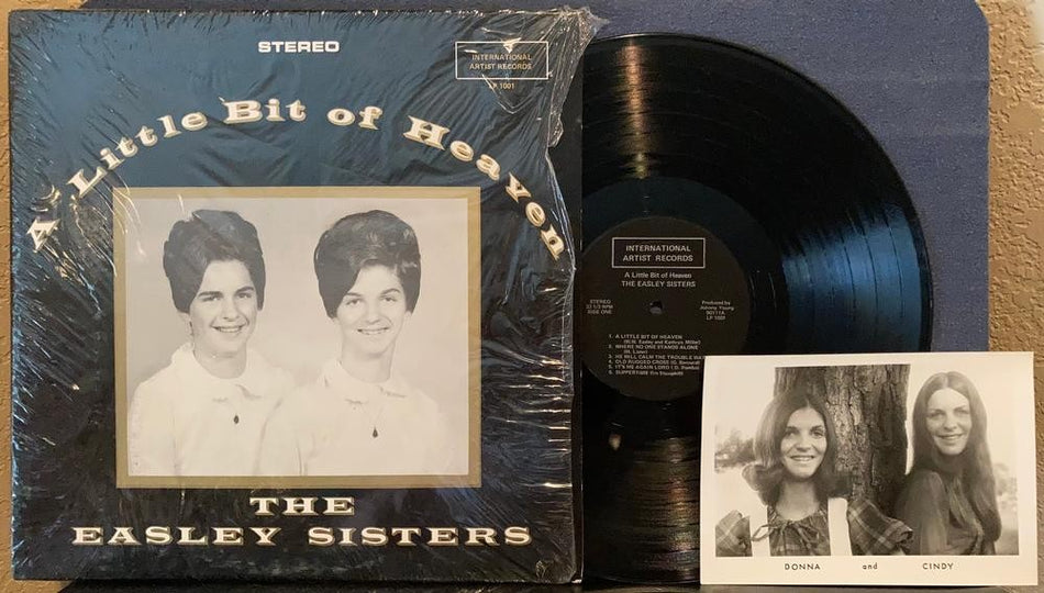 EASLEY SISTERS A LITTLE BIT OF HEAVEN~NM- PRIVATE LABEL GOSPEL LP w/SHRINK~PHOTO