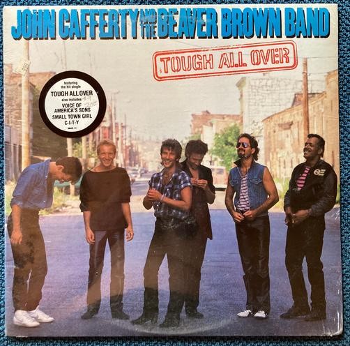 JOHN CAFFERTY BEAVER BROWN BAND TOUGH ALL OVER~SEALED ORIG 1985 LP~HYPE