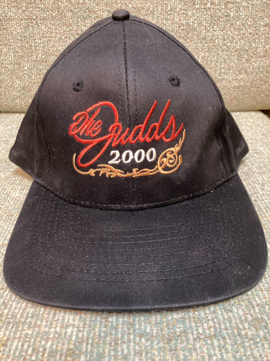 THE JUDDS 2000 CONCERT TOUR STITCHED EMBROIDERED BASEBALL CAP~BLACK~SNAP BACK~EX