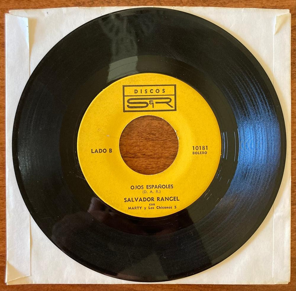SALVADOR RANGEL~INMENSAMENTE ENAMORADO/OJOS ESPAÑOLES~DISCOS S+R 7-INCH 45~LATIN
