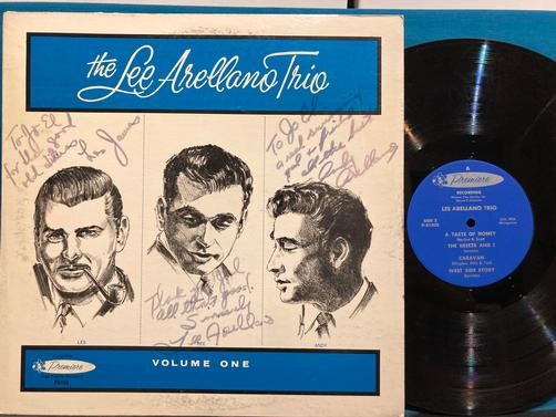 LEE ARELLANO TRIO VOLUME ONE~SIGNED X3 ORIG PVT LBL DENVER JAZZ LP~PRIMIERE