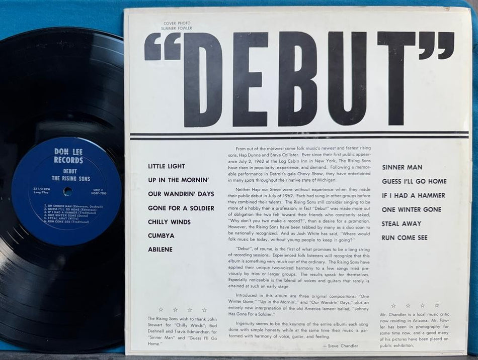 THE RISING SONS DEBUT~NM- 1962 FOLK PSYCH LP~DEEP GROOVE PRIVATE LABEL RARITY