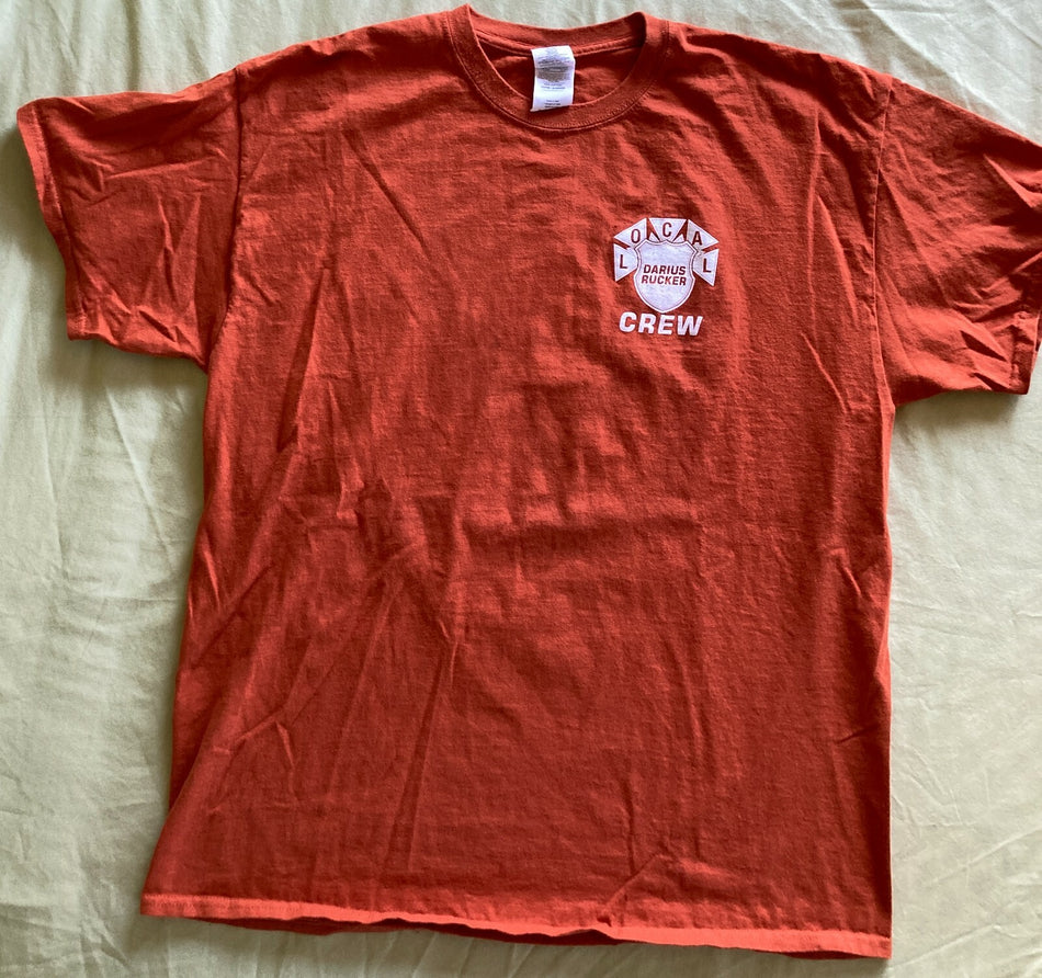 DARIUS RUCKER LOCAL CREW TOUR SHIRT~2016 PHX~2-SIDED~BURNT ORANGE~XL~HOOTIE~CNTY