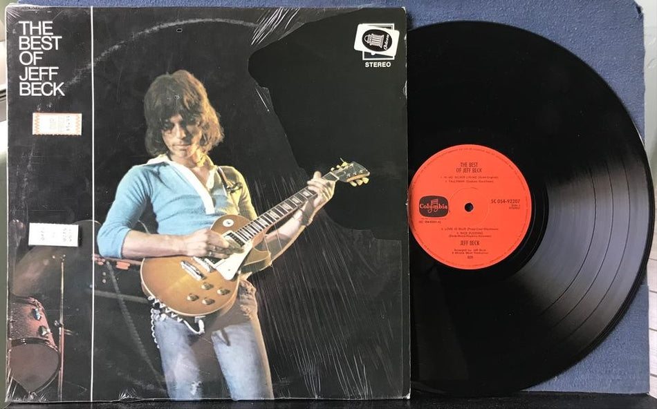 THE BEST OF JEFF BECK~NM 1971 COLUMBIA HOLLAND RED LBL COMP LP~SHRINK~BLUES ROCK