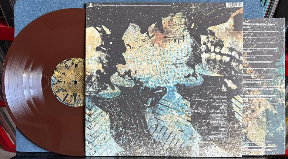 COVERGE AXE TO FALL~NM 2014 OPAQUE BROWN REPRESS LP LMTD /1029~INSERT~METALCORE