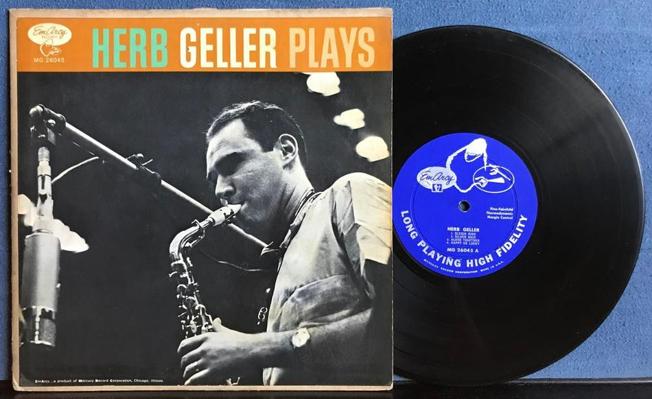 HERB GELLER PLAYS~ORG 1954 EMARCY MONO 10-INCH DEEP GROOVE 1st PRESS LP~HARD BOP
