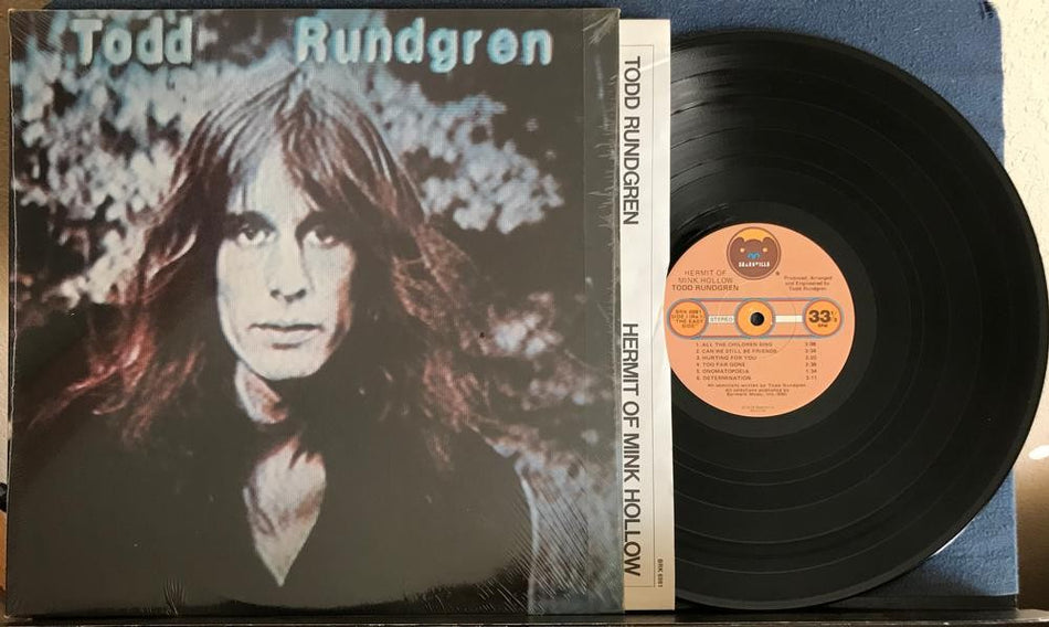 TODD RUNDGREN HERMIT OF MINK HOLLOW~VG++ 1978 BEARSVILLE 1st PRESS~SHRINK~INNER