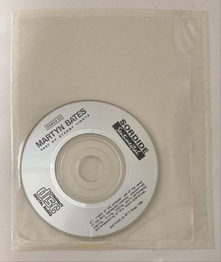 MARTYN BATES PORT OF STORMY LIGHTS~'90 SORDIDE FRANCE LMTD EDITION BOOK +MINI CD