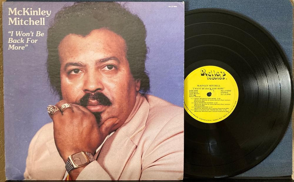 McKINLEY MITCHELL~VG++ 1984 RETTAS RECORDS TRANSLUCENT QUIEX AUDIOPHILE LP~BLUES