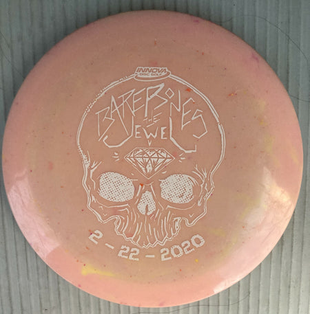 INNOVA BARE BONES THE JEWEL 2-22-2020 LIMITED ED. DISC GOLF~174g~PEACH w/FLECKS