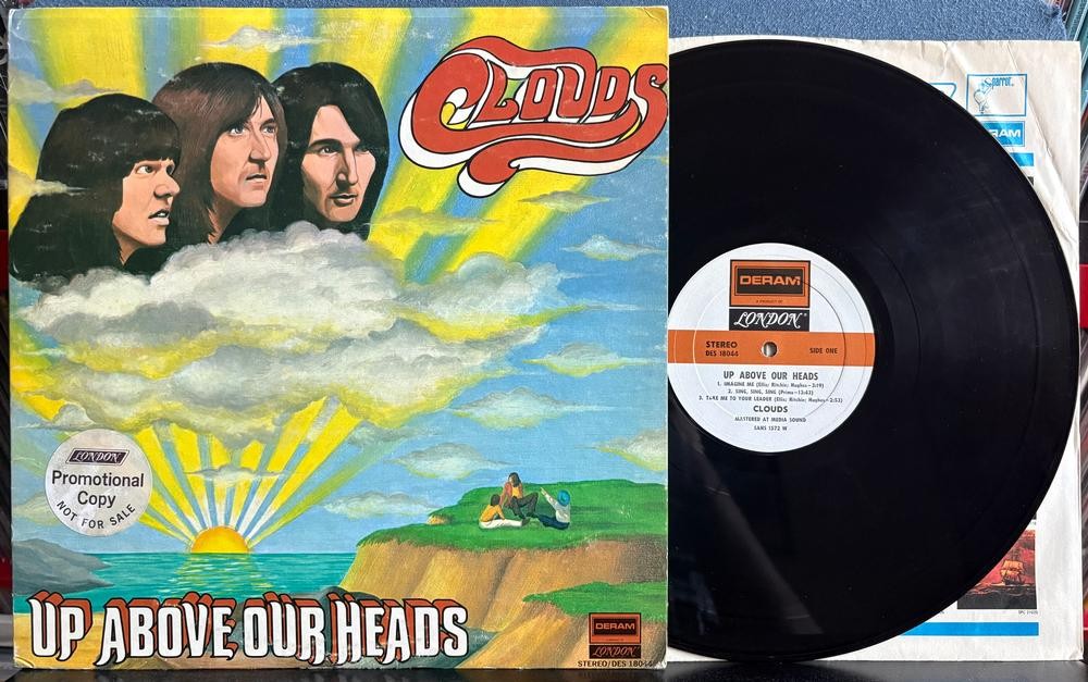 CLOUDS UP ABOVE OUR HEADS~RARE ORIG 1970 DERAM LONDON PROMO COPY LP~PROG ROCK