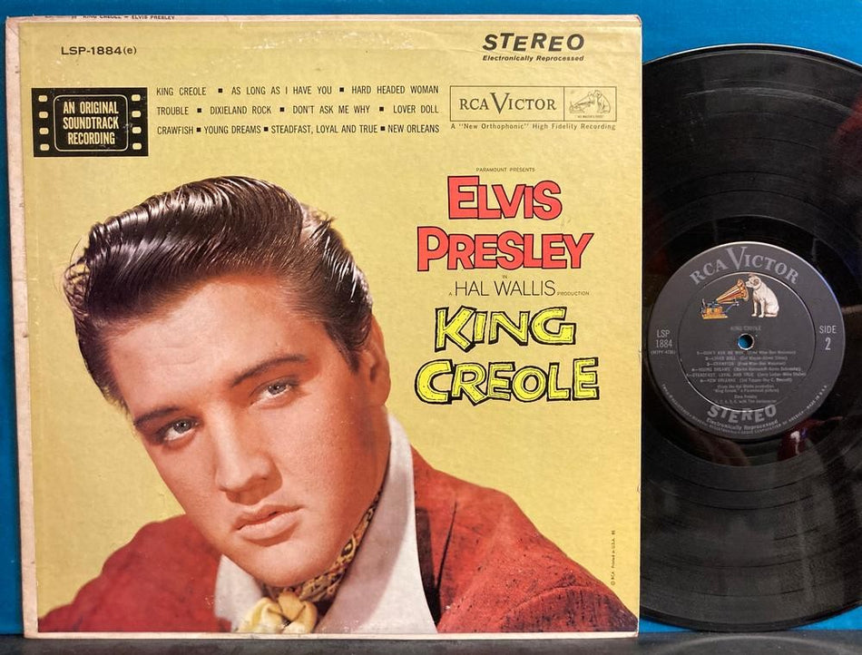 ELVIS PRESLEY KING CREOLE RARE 1962 DEEP GROOVE STAGGERED STEREO~NO (e)~1S/1S