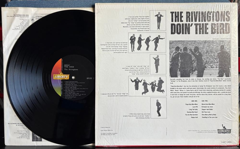 THE RIVINGTONS DOIN THE BIRD~ORG 1963 MONO LIBERTY 1st PRESS LP~SHRINK~FUNK~SOUL