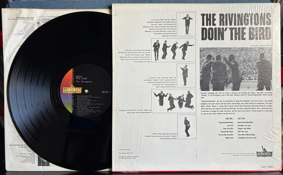 THE RIVINGTONS DOIN THE BIRD~ORG 1963 MONO LIBERTY 1st PRESS LP~SHRINK~FUNK~SOUL
