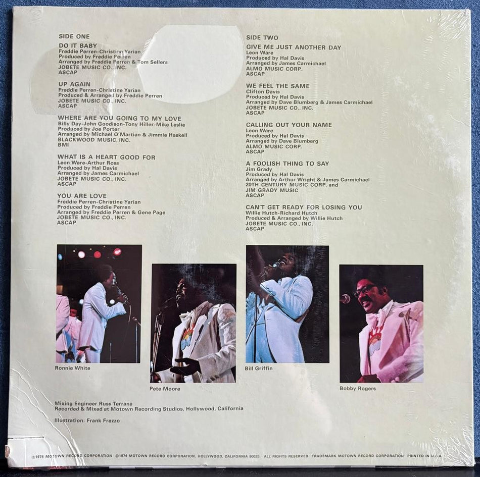 THE MIRACLES DO IT BABY~SEALED ORIG 1974 TAMLA LP w/CUT-OUT~SOUL~DISCO~MOTOWN