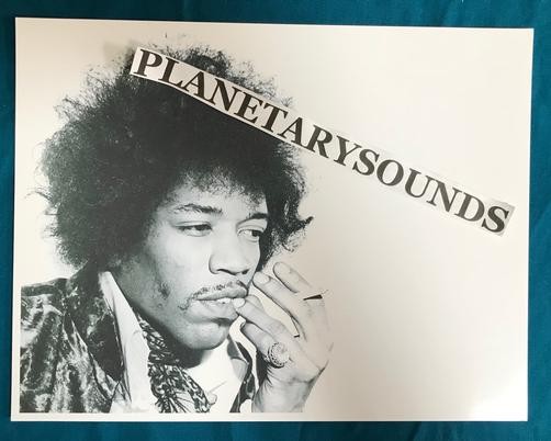 JIMI HENDRIX BLACK AND WHITE PORTRAIT PHOTO w/CIGARETTE~8.5x11 REPRO~PSYCHEDELIC