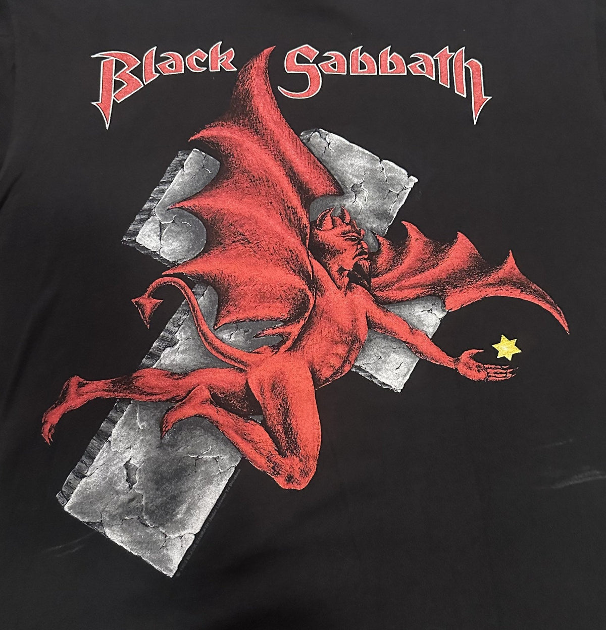 BLACK SABBATH CONCERT T-SHIRT~SINGLE-STITCH~1992~DEHUMANIZER TOUR~LG~BLACK~VTG