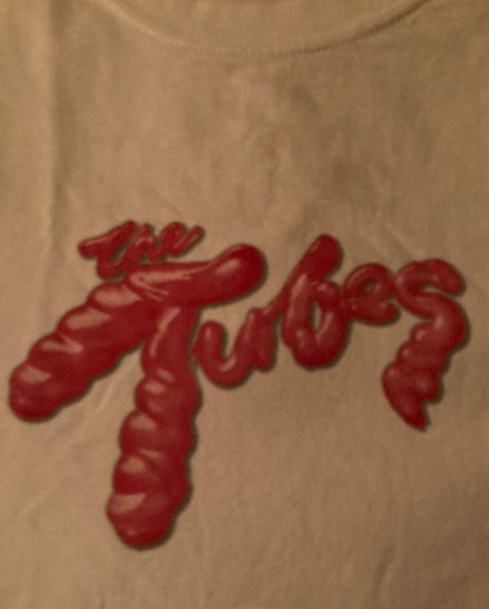 SIGNED FEE WAYBILL~THE TUBES 2000s TOUR SHIRT~WHITE~LRG~GILDEN~WHITE PUNKS DOPE
