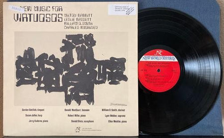 BABBITT/BASSETT/SMITH/WUORINEN~NEW MUSIC FOR VIRTUOSOS~'77 NW209 LP~CONTEMPORARY