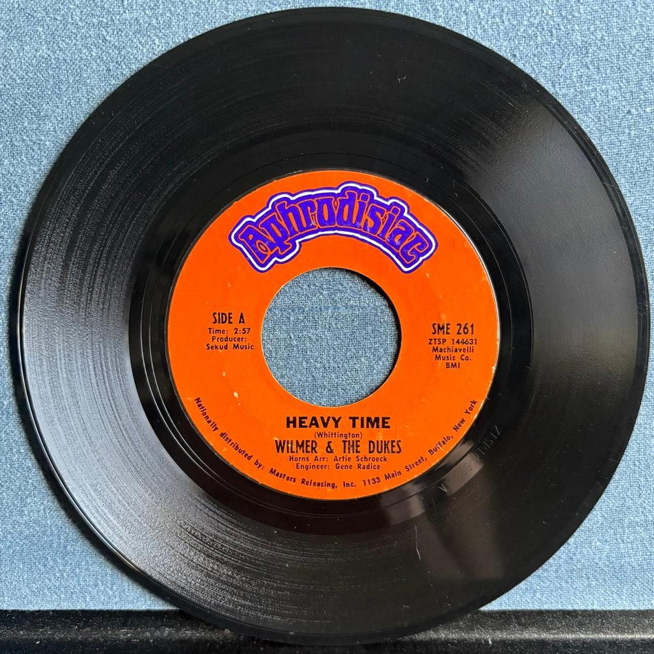 WILMER AND THE DUKES~HEAVY TIME /IM FREE~1969 APHRODISIAC 7-INCH 45 SNGL~NO SOUL